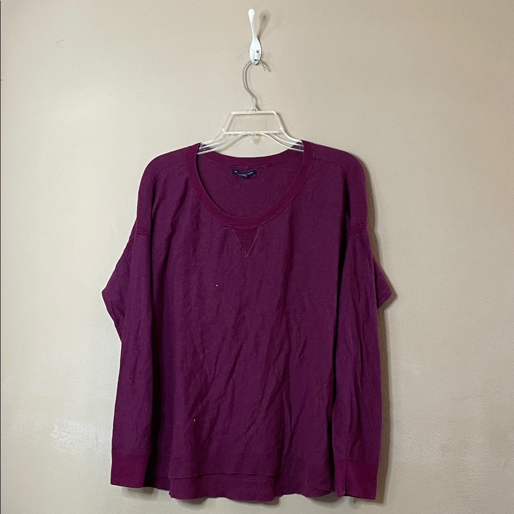 American Eagle Outfitters Burgundy Knit Top SZ XL